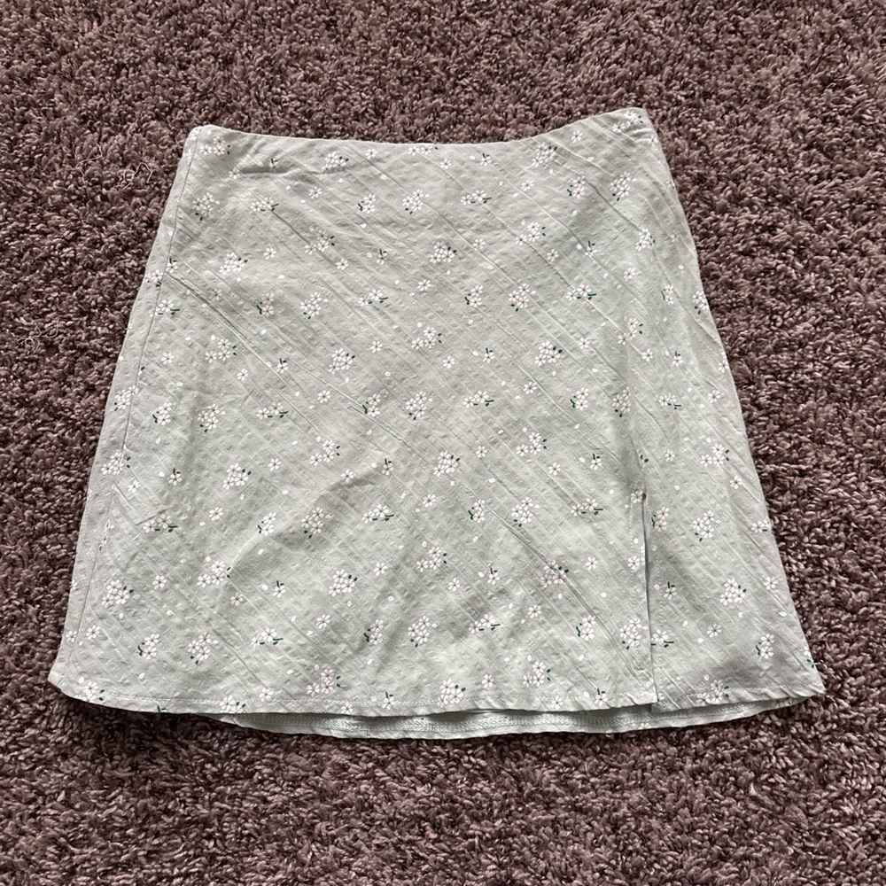 Green Floral Princess Polly Mini Skirt